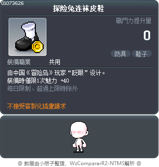 探险兔连袜皮鞋 Tooltip