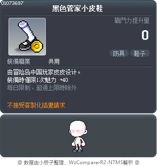 黑色管家小皮鞋 Tooltip
