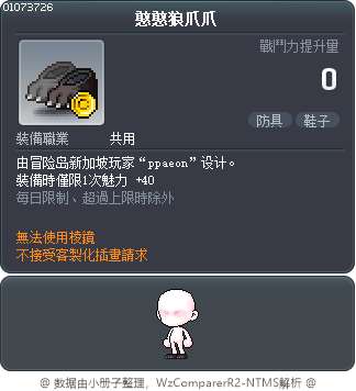 憨憨狼爪爪 Tooltip