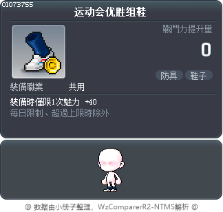 运动会优胜组鞋 Tooltip
