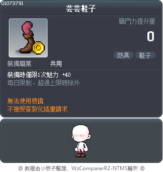 芸芸鞋子 Tooltip