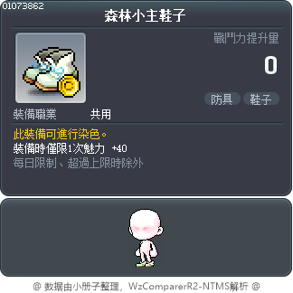 森林小主鞋子 Tooltip
