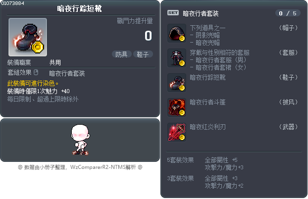 暗夜行踪短靴 Tooltip