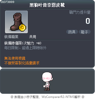 黑狼叶普奈恩皮靴 Tooltip