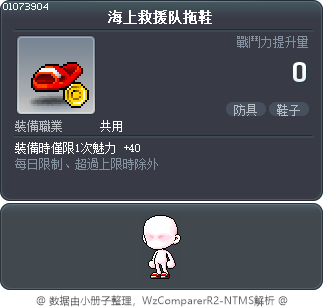 海上救援队拖鞋 Tooltip