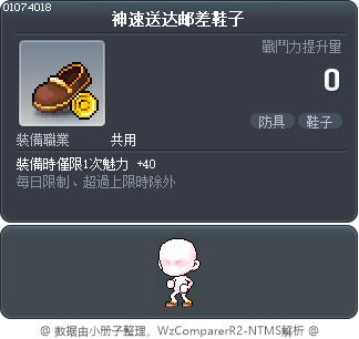 神速送达邮差鞋子 Tooltip