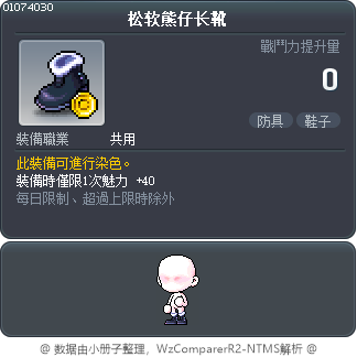 松软熊仔长靴 Tooltip