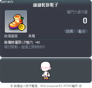 甜甜松饼鞋子 Tooltip