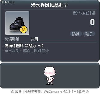 潜水兵风风暴鞋子 Tooltip