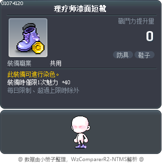 理疗师漆面短靴 Tooltip