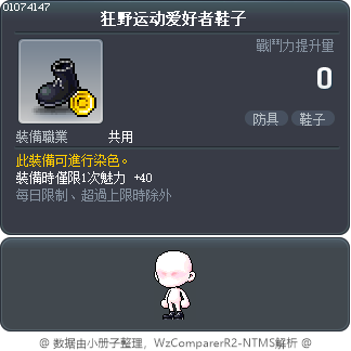 狂野运动爱好者鞋子 Tooltip