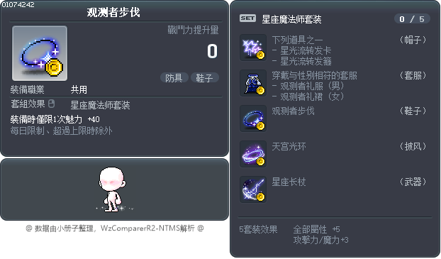 星光流转脚环 Tooltip
