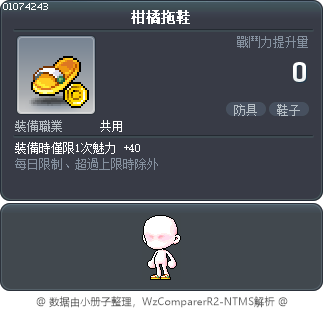柑橘拖鞋 Tooltip