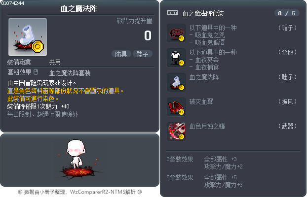血之魔法阵 Tooltip