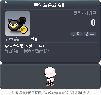 黑色乌鲁斯拖鞋 Tooltip
