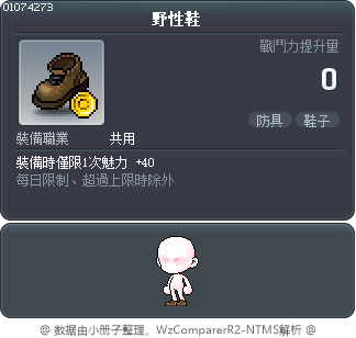 野性鞋 Tooltip