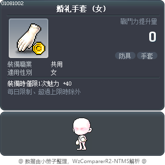 婚礼手套 Tooltip