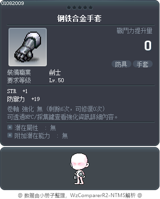 钢铁合金手套 Tooltip