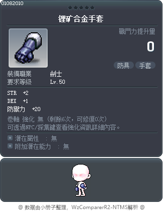 锂矿合金手套 Tooltip