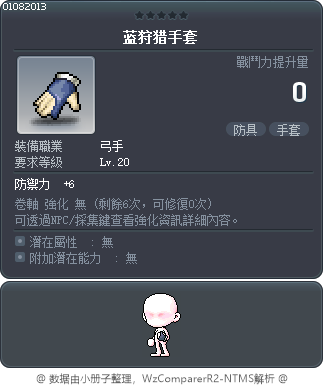 蓝狩猎手套 Tooltip