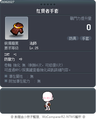红贤者手套 Tooltip