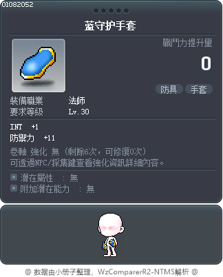 蓝守护手套 Tooltip