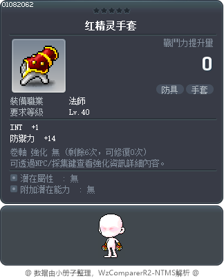 红精灵手套 Tooltip