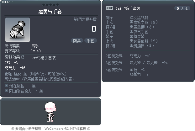 黑勇气手套 Tooltip