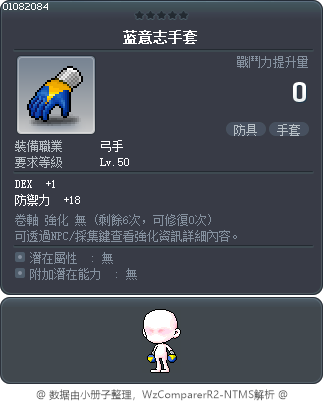 蓝意志手套 Tooltip
