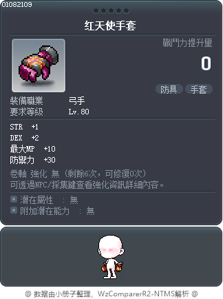 红天使手套 Tooltip