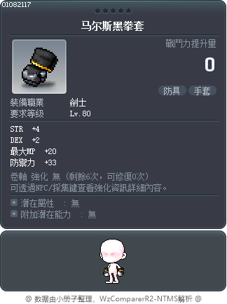 马尔斯黑拳套 Tooltip