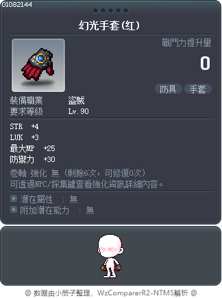 幻光手套(红) Tooltip