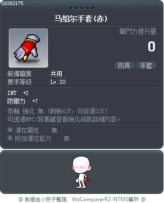 马绍尔手套(赤) Tooltip