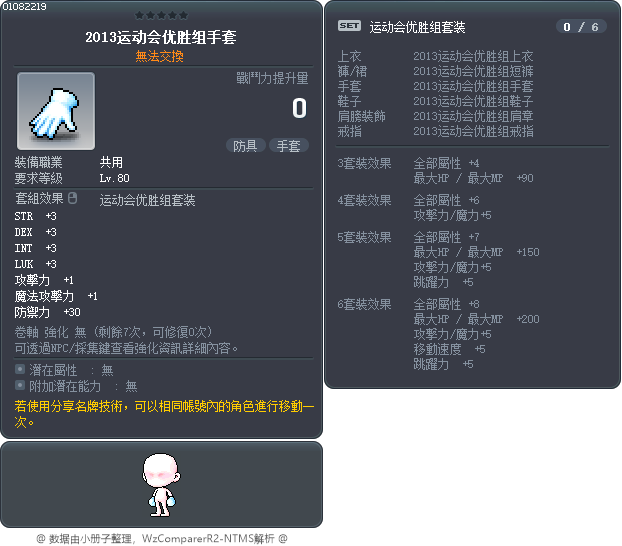 2013运动会优胜组手套 Tooltip
