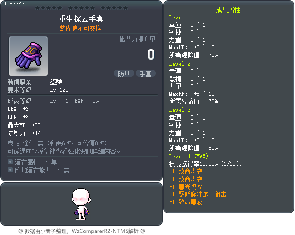 重生探云手套 Tooltip