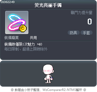 荧光亮丽手镯 Tooltip