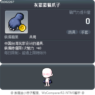 灰蒙蒙猫爪子 Tooltip