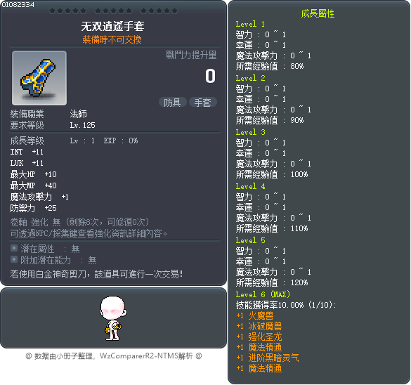 无双逍遥手套 Tooltip