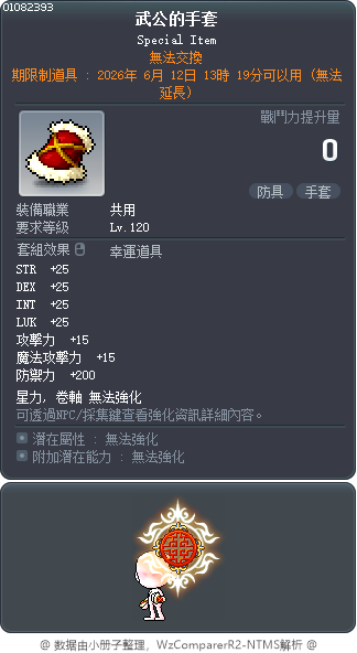 武公的手套 Tooltip