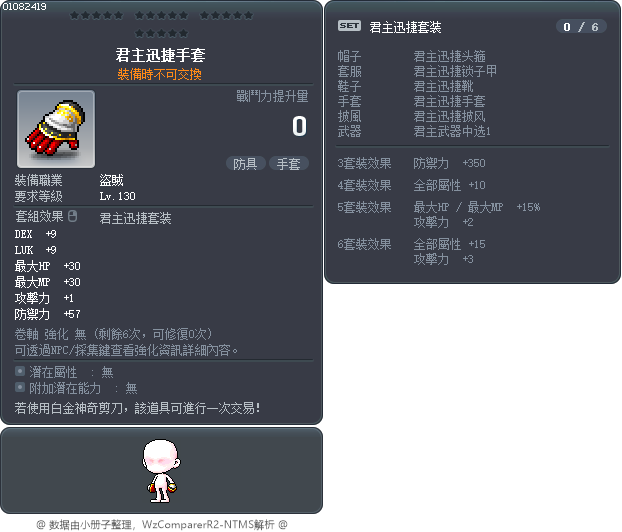 君主迅捷手套 Tooltip