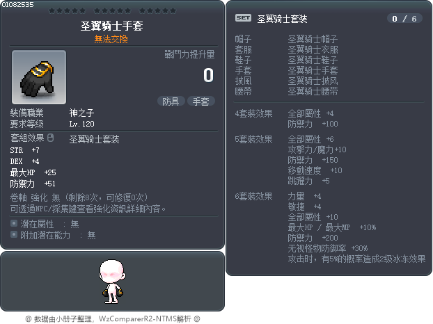 圣翼骑士手套 Tooltip