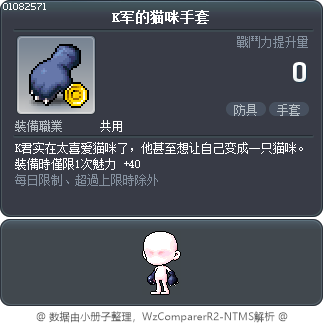K军的猫咪手套 Tooltip