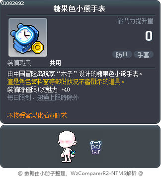 糖果色小熊手表 Tooltip