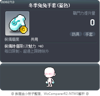 冬季兔兔手套(蓝色) Tooltip