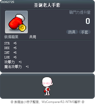 圣诞老人手套 Tooltip