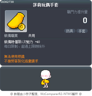 莎莉玩偶手套 Tooltip