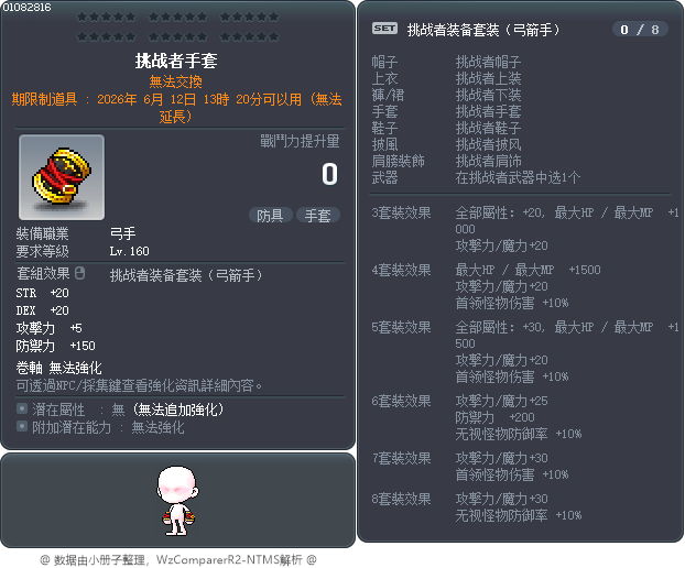 挑战者手套 Tooltip