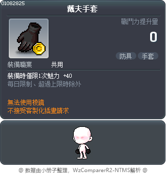 戴夫手套 Tooltip