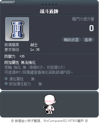 战斗盾牌 Tooltip