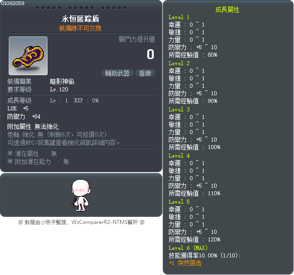 永恒匿踪盾 Tooltip